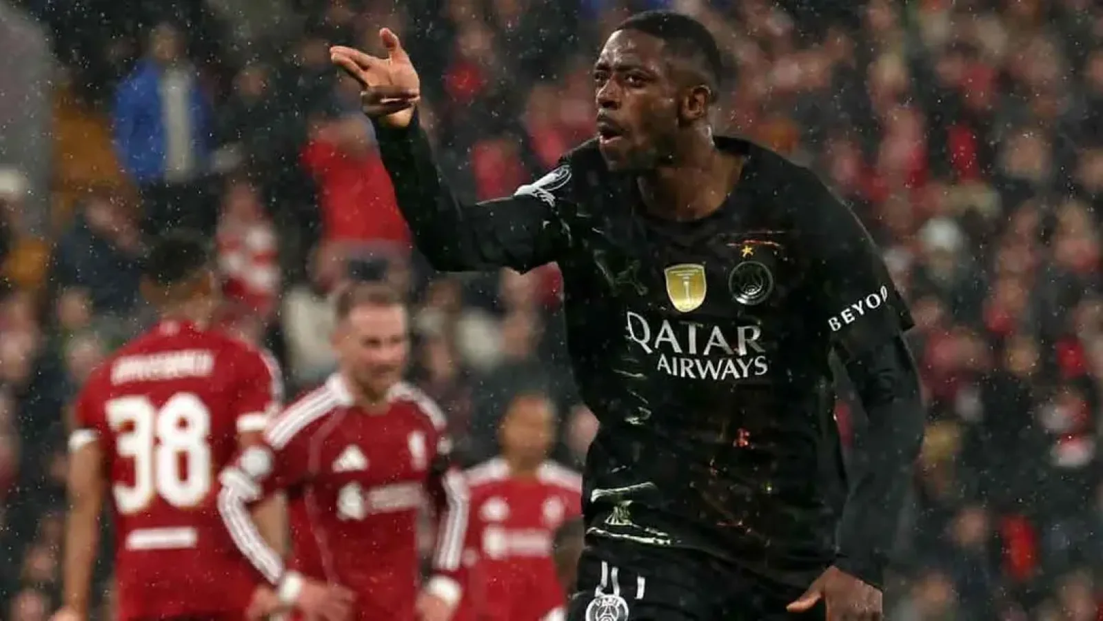 দেম্বেলের জোড়া গোলে লিভারপুলের স্বপ্ন ভেঙে সেমিতে পিএসজি