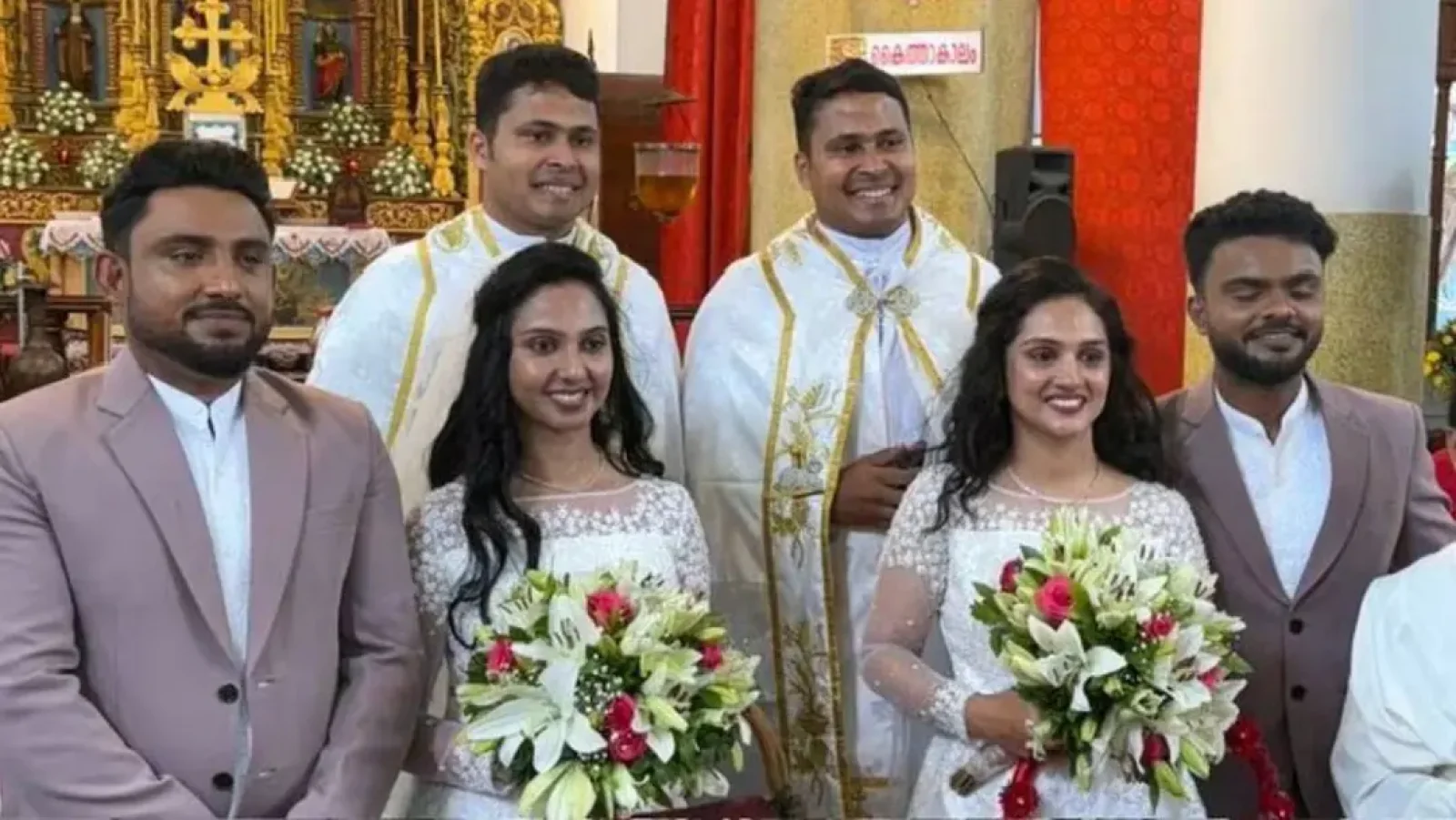 যমজ ভাইয়ের সঙ্গে যমজ বোনের বিয়ে, পুরোহিতও যমজ