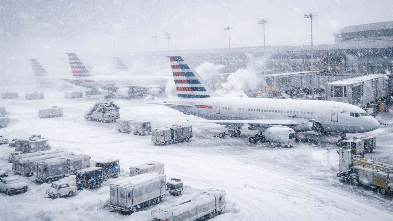 যুক্তরাষ্ট্রের পূর্ব উপকূলে রেকর্ড তুষারপাত, ৫ হাজার ফ্লাইট বাতিল