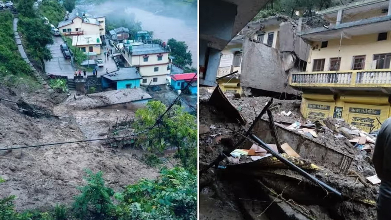 ভারতে মেঘভাঙা বৃষ্টিতে ধসে গেল ঘরবাড়ি-রাস্তা