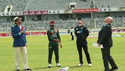 লিটনের শততম ম্যাচে টস হেরে ফিল্ডিংয়ে বাংলাদেশ