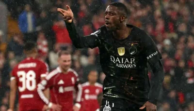 দেম্বেলের জোড়া গোলে লিভারপুলের স্বপ্ন ভেঙে সেমিতে পিএসজি