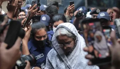 প্যারোলে মুক্তি পেয়ে স্বামীকে শেষ বিদায় জানাতে ধানমন্ডিতে দীপু মনি