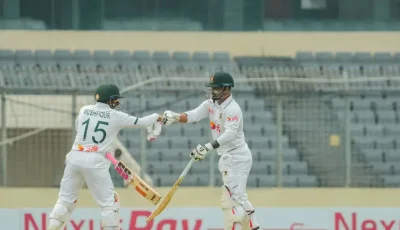 ২৪৯ রানের লিড নিয়ে লাঞ্চ বিরতিতে বাংলাদেশ