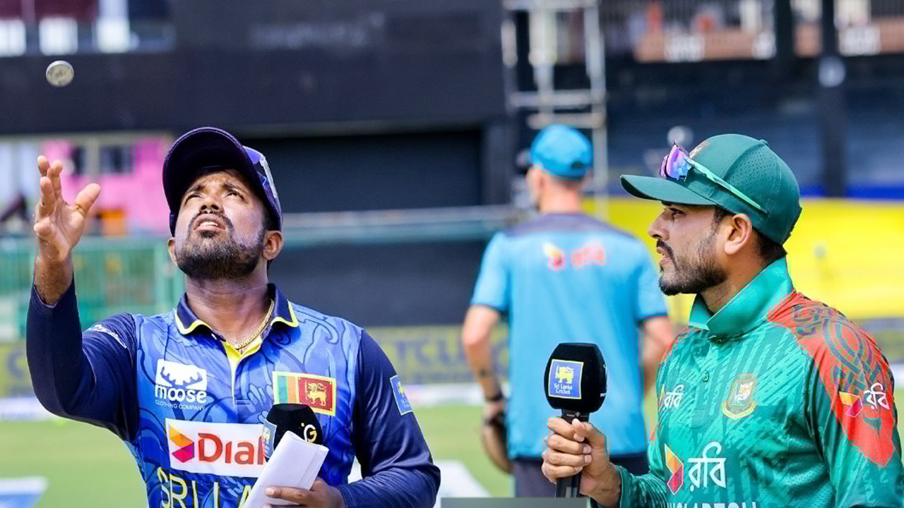 সিরিজ নির্ধারণী ম্যাচে এক পরিবর্তন নিয়ে ফিল্ডিংয়ে বাংলাদেশ