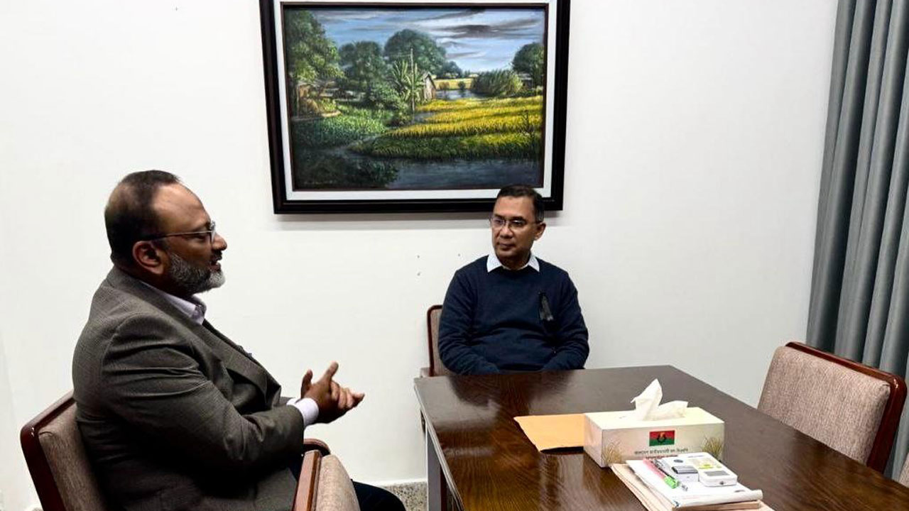 তারেক রহমানের সঙ্গে ঢাবি উপাচার্যের সাক্ষাৎ
