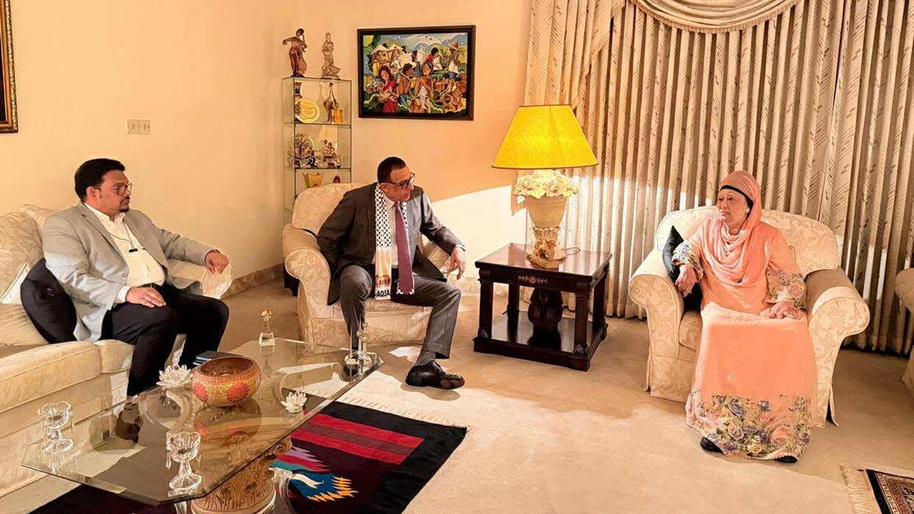 খালেদা জিয়ার সঙ্গে ফিলিস্তিনি রাষ্ট্রদূতের সাক্ষাৎ