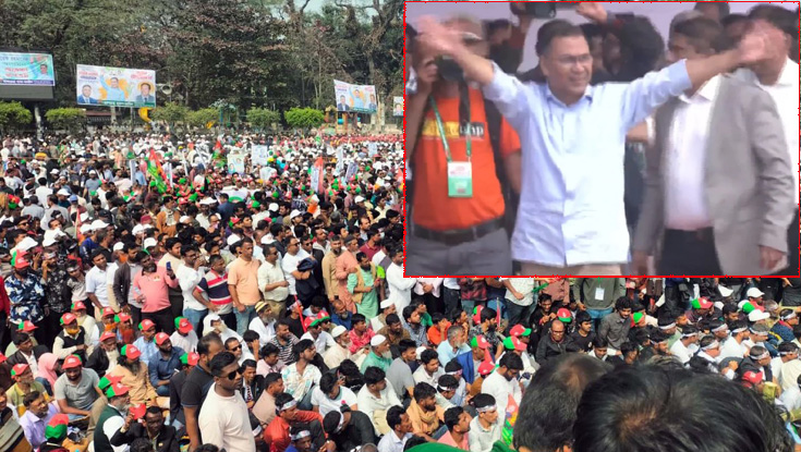 ২০ বছর পর বরিশালের মাটিতে পা রাখলেন তারেক রহমান